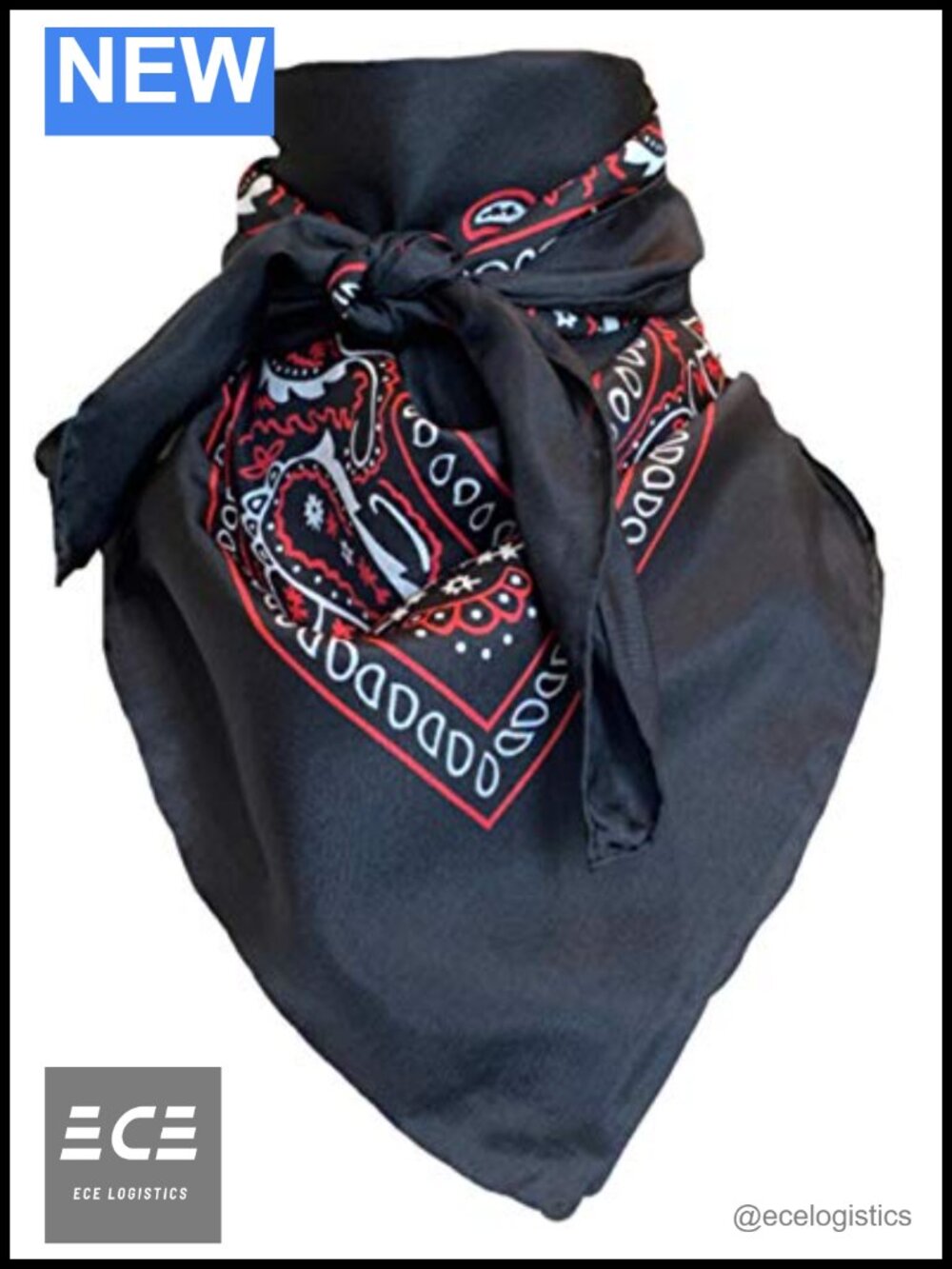 100% Silk Wild Rag Cowboy Bandana Scarf 42" XL Hand Stitched Hem